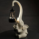 Solar Powered Outdoor Figurine Lights, 10 Inch Waterproof Animal Elephant Statue Light, Suitable for Decorations for Patio, Balcony, Lawn, Courtyard, Etc.(Chest) by GreenHaven Gardens
