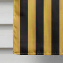 Black Gold Fleur de lis Nation House Flag 28x40 Porch Sleeve Pole Decorative Outside Yard Banner Artwork Wall Hanging, Polyester