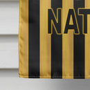 Black Gold Fleur de lis House Flag 28x40 Porch Sleeve Pole Decorative Outside Yard Banner Artwork Wall Hanging, Polyester