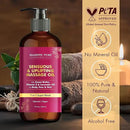 MAJESTIC PURE Cocoa Massage Oil for Massage Therapy - Refreshing, and Relaxing - Natural Oils with Cocoa Butter, Vitamin E & Lavender Oil - for All Skin Types - Men and Women - 8 fl oz by CozyNest Decor