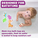 Tub Works® Rainforest™ Mold Free Bath Toys, 6 Pack | Sealed, No Hole Bath Toys Design Keeps Moisture Out | Soft, Squeezable & Float on Water | Easy-Grip Baby & Toddler Bath Toy | Great Baby Pool Toys by TinyTreasures Baby Boutique