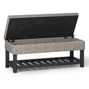 Cosmopolitan - Storage Ottoman Bench With Open Bottom by Unique Piece Furniture