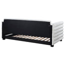 Fandango - Upholstered Twin Day Bed With Trundle - White by HouseOfZazla