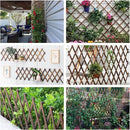 2 PCS Expandable Garden Trellis, 12" x 75" Wooden Lattice Fence Wall Panel Stretchable Decorative Fences Lattice Trellis for Climbing Plants Outdoor Ivy Vine Rose Clematis Garden Patio Room Decor (2) by GreenHaven Gardens