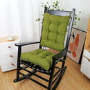 BUYUE Chair Cushion Set for Rocking Chair, Back Pillow & Seat Cushion with Ties, Original Woven Fabric Non-Slip Chair Pads for Elderly Sitting, Grass Green by CozyNest Decor