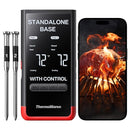 Smart Bluetooth Wireless Meat Thermometer: Standalone Base, WiFi Unlimited Range, 6 Sensors with NIST Certified Accuracy, 2 Probes for Kitchen, BBQ, Grill, Oven, Smoker, Rotisserie by TinyTreasures Baby Boutique