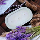 Royxen 8 Pack Wood Dough Bowl, Wooden Dough Bowls Paulownia, Rustic Bowl Vintage, Bowls for Candle (White, 9.5" x 5.5") by CozyNest Decor