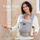 Momcozy Breathable Mesh Baby Carrier, Ergonomic and Lightweight Infant Carrier for 3-24 Months with Enhanced Lumbar Support, All Day Comfort for Hands-Free Parenting, Air Mesh-Grey by TinyTreasures Baby Boutique