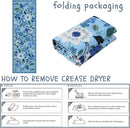Runner Rug for Hallways Kitchen Rug Non Slip 2'6''x8' Washable Runner Rugs with Rubber Backing Soft Floral Carpet Runner for Hallways, Kitchen, Laundry, Bedroom, Bathroom(Blue) by CozyNest Decor