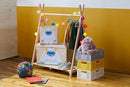 3 Sprouts Toy Storage Organizer: Toy Box Cube Organizer for Playroom, Nursery - Foldable Storage Bin - Yeti by TinyTreasures Baby Boutique