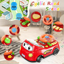 2-in-1 Toddler RC Car & Steering Wheel Toy with Music | Interactive Simulation Driving Adventure Toy for 18+ Months Baby Learning | Gift for 1.5+ Years Old Boys Girls by TinyTreasures Baby Boutique