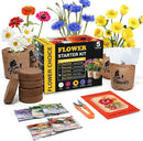 Indoor Daisy Garden Starter Kit with Gardening Tools - Jute Bags, Markers, Soil Disks and Shears, Home Gardening Gifts for Women Men Plant Lovers by GreenHaven Gardens