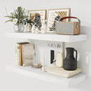White Floating Shelves 36 Inch Long, 12 Inch Deep Floating Shelves for Wall, 36 x 12 Shelves for Wall Storage & Display, 2" Thick Floating Shelf for Bathroom, Living Room, Bedroom, Set of 2 by CozyNest Decor