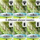 Solar Fountains,Solar Water Fountain,Solar Powered Bird Bath Fountain with 6 Nozzles - Free Standing Floating Solar Water Fountain for Bird Bath, Garden, Pond, Pool (Black-1.4W) by GreenHaven Gardens