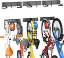 TORACK Wall Mounted Bike Storage Rack, Vertical Bikes Storage for Garage 5 Bikes Hangers for Wall, Modular Bicycle Storage Rack(3 Rails, 8 Hooks) by GreenHaven Gardens