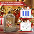 Christmas Snow Globes Lantern,Musical Snow Globe,Christmas Decorations Indoor for Home,Battery Or USB Powered,with 6 Hour Timer,Christmas Lantern for Festival Decoration,Santa Claus by CozyNest Decor