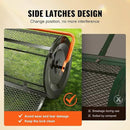 VEVOR Compost Spreader, 24.4-25.6" Height Adjustable Handle, 24" Wide, Lawn and Garden Peat Moss Roller with Side Latches, Powder Coated Steel Mesh Basket for Spreading Manure, Topsoil, Black by GreenHaven Gardens