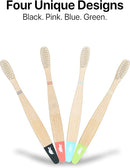 Sea Turtle Plant-Based Bristles, Bamboo Toothbrushes, Soft Natural Toothbrush for Kids (4 Pack) by TinyTreasures Baby Boutique