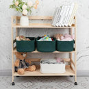 Small Woven Storage Baskets 13“X9”X5“ Decorative Rope Bins for Organizing Shelves, Closets, and Toys, Empty Gift Baskets, Cute Organizer Basket for Home and Office (dark green, Large) by CozyNest Decor