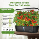 Indoor Garden Hydroponics Growing System 12 Pods, Indoor Herb Garden with LED Grow Light, Adjustable Height Up to 10.8inch, Hydroponics for Family by GreenHaven Gardens