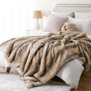 BATTILO HOME Luxury Mink Faux Fur Throw Blanket, Large Soft Cozy Warm Fur Blanket for Bed, Sofa, Couch, Chair, Thick Fur Throw and Blankets for Home Decor, 60"x80" by CozyNest Decor