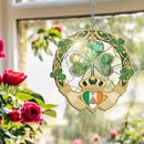 Irish Gifts, Shamrock Decorations - St Patricks Day Decor, Birthday, Christmas, Good Luck, Irish Gifts for Women Men, Claddagh, Celtic Home Decor - Window Suncatcher Hanging Decorations 12 in by GreenHaven Gardens