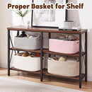 OIAHOMY Storage Basket for Shelves, Closet Cube Storage Bins Baskets for Clothes Blanket Towels, Baby Nursery, Toy Baskets Box, Woven Rope Basket, 15.75*11.81*7.09 IN, 2 Packs Pink by TinyTreasures Baby Boutique