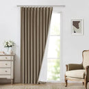 Vision Home Brown Pinch Pleated Full Blackout Curtains Linen Blended 60" Wide Thermal Insulated Window Panels 108 inch for Bedroom Living Room Darkening Pleat Drapes with Hooks Back Tab 60" Wx108 Lx1 by CozyNest Decor
