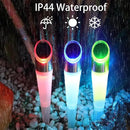 pearlstar Solar Lights Outdoor Garden Pathway Lights LED White&Color Changing Lights Landscape Lighting Waterproof for Path Lawn Patio Yard Walkway Driveway,4 LED Bulbs& 2 Lights Effect (6pack) by GreenHaven Gardens