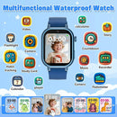 Kids Waterproof Smart Watch Boys Gift Age 3-12 with 39 Game HD Touch Screen Music Player Video Camera Pedometer Alarm Clock Birthday Gift for 6 7 8 9 Year Olds Blue by TinyTreasures Baby Boutique
