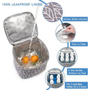 Breast Milk Cooler Bag with Ice Pack Fits 4 Baby Bottles Up to 9 Ounce, Baby Bottle Bag for Nursing Mom Daycare-Grey by TinyTreasures Baby Boutique