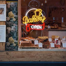 Dimmable Bakery Open Neon Sign USB Open Light Up Sign for Wall Decor Brighter LED Bakery Open Neon Light for Bakery Cake Shop Dessert House Business Decor(12.8 * 12.8 In) by CozyNest Decor