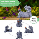 Goodeco Elephant Statue with Solar Butterfly - Ideal Gifts for Women, Mom or Birthdays, Beautifully Crafted Outdoor Decorations to Wow Your Guests by GreenHaven Gardens