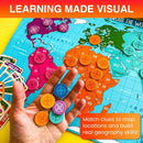 QUOKKA Board Games for Kids 8-12 - Family Games for Kids and Adults - Journey Across The World Card Game Ages 5-9 - Learn Capitals, Flags, Facts, and Map Locations with 195 World Map Cards by TinyTreasures Baby Boutique