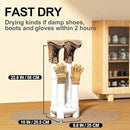 Boot Dryer, Shoe Dryer and Glove Dryer with Timer and Fan, White by CozyNest Decor