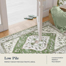 Lahome Boho Washable Hallway Runner Rug - 2x4 Rugs for Bedroom Non-Slip for Entrance (Green, 2'x4') by TinyTreasures Baby Boutique