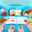 Crochet Kit for Beginners -4 PCS Turtle Crochet Kit with Step-by-Step Video Tutorials, Beginner Crochet Kits for Adults, Animal Crochet Turtle Ball Games Set by TinyTreasures Baby Boutique