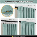 MYSKY HOME Sheer Curtains 63 Inch Length for Bedroom, Window Curtain Panels Light Filtering Privacy Protect Drapes Set, Boho Farmhouse Style Texture Soft Touch, 50" x 63", Turquoise, 2 Panels by CozyNest Decor