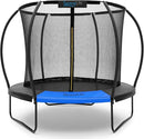 SereneLife 8FT 10FT 12FT 14FT Outdoor Trampoline for Kids - Recreational Backyard Trampoline with Curved Safety Poles and Net Enclosure- ASTM Approval for Kids Adults by TinyTreasures Baby Boutique