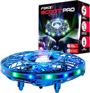 Force1 Scoot Pro Hand Operated Drone for Kids or Adults - Induction Hands Free Motion Sensors Mini Drones with Bright LED Projection, 360 Flips, Easy Indoor Small UFO Flying Orb Ball Drone Toy by TinyTreasures Baby Boutique
