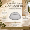 Olive Stainless Mesh Picnic Cover by Arthur Court Designs