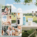 Portable Bottle Warmer for Breastmilk & Formula, Baby Rapid Milk Warmer, Accurate Temperature Control, Retain Nutrients Baby Essentials for Home and Outing(with Charger) by TinyTreasures Baby Boutique