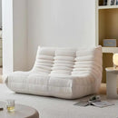 Bean Bag Chair for Adults, Oversized Loveseat Fireside Chair Comfy Lazy Floor Sofa, 2 Seater Lazy Sofa Couch Memory Foam Bean Bag for Living Room, Bedroom Apartment Office (Beige) by CozyNest Decor
