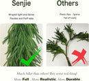 12FT Christmas Garlands Norfolk Pine Garland Real Touch Artificial Faux Greenery Garland for Holiday Indoor Outdoor Decor by CozyNest Decor
