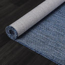 Washable Indoor Outdoor Rug 6x9 Weather Resistant Area Rugs Modern Solid for Porch Deck Balcony Backyard Patio Outside Carpet (6 X 9 Azure Blue) by CozyNest Decor