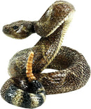 Michael Carr Designs Western Diamondback Rattlesnake L - Outdoor Snake Figurine for gardens, patios and lawns (80057),Brown by GreenHaven Gardens