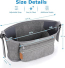 Accmor Universal Stroller Organizer with Detachable Phone Bag, Stroller Bag Caddy Organizer Stroller Accessories for Uppababy, Baby Jogger, Nuna, Doona, Britax Strollers by TinyTreasures Baby Boutique
