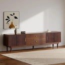 Mid Century Modern TV Stand for 75 inch TV, 78.7" Walnut TV Console with 2 Storage Cabinet & 2 Drawers, Entertainment Center, Media Console for Living Room/Bedroom by CozyNest Decor