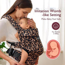 Momcozy Baby Carrier - Ergonomic, Cozy and Lightweight Carrier for 3-24 Months, Effortless to Put On, Ideal for Hands-Free Parenting, Enhanced Lumbar Support, Purehug for Infant to Toddler, Leopard by TinyTreasures Baby Boutique