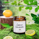 Auelife Scented Candle for Home | Lemon Lavender Candle | Aromatherapy Candles - Soy Candles for Home Scented, Gifts for Women Men, Lemon Fragrance -7oz, Single-Wick by CozyNest Decor